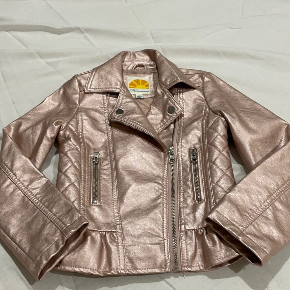 C&C California 4 pink shimmer jacket nwot
